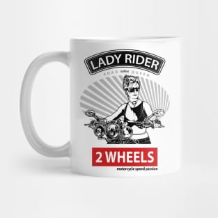 Lady Rider Road Queen, T-shirt for Biker, MotorCycle Rider Tee, Biker Gift Mug